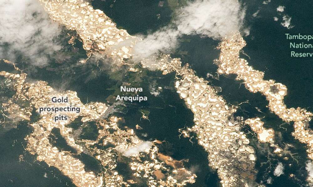 La NASA révèle les ravages de l’orpaillage au Pérou